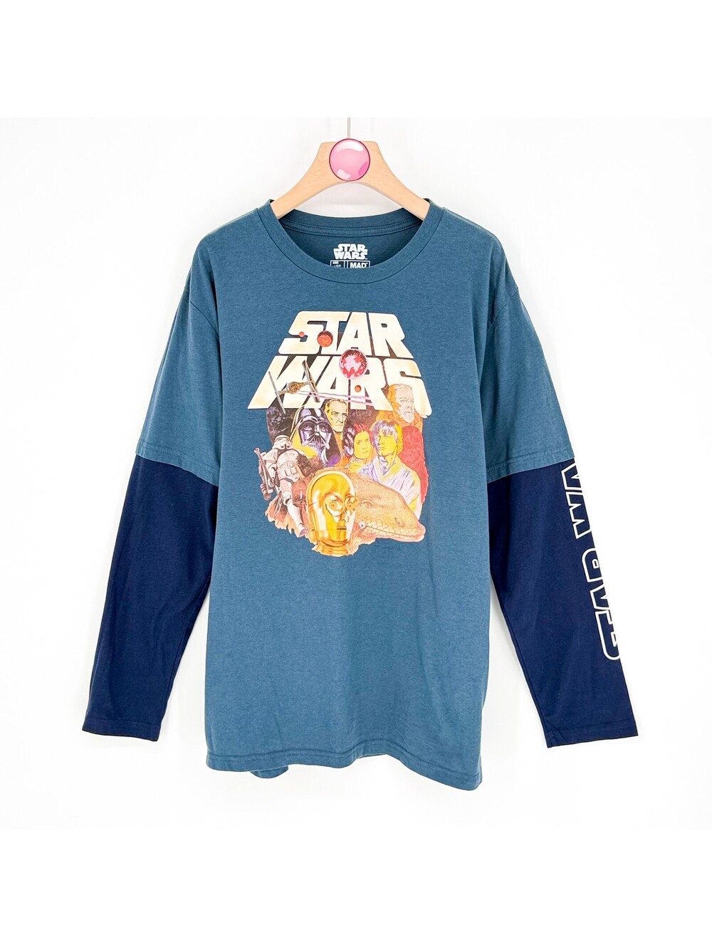 Star Wars - Men's Disney Mad Engine Retro Long-Sleeve Size L